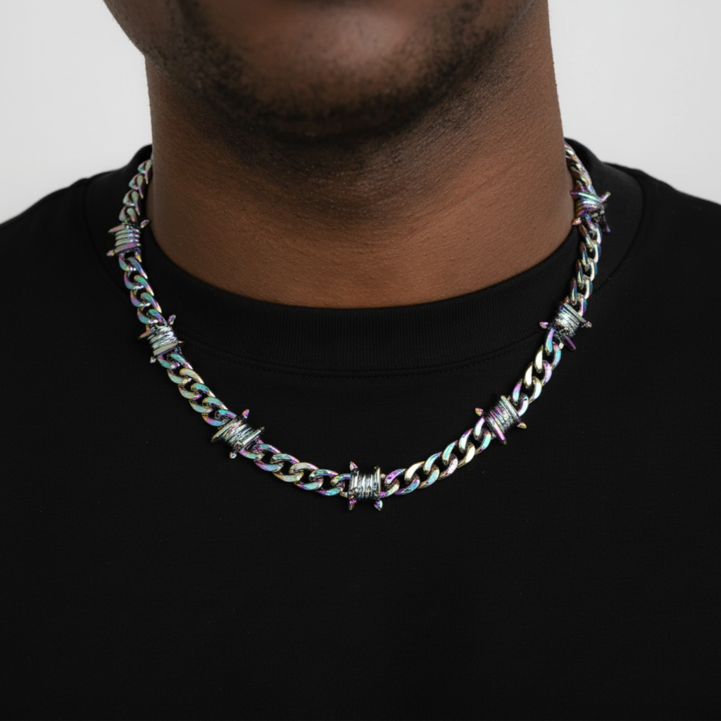 Iridescent Stane Necklace